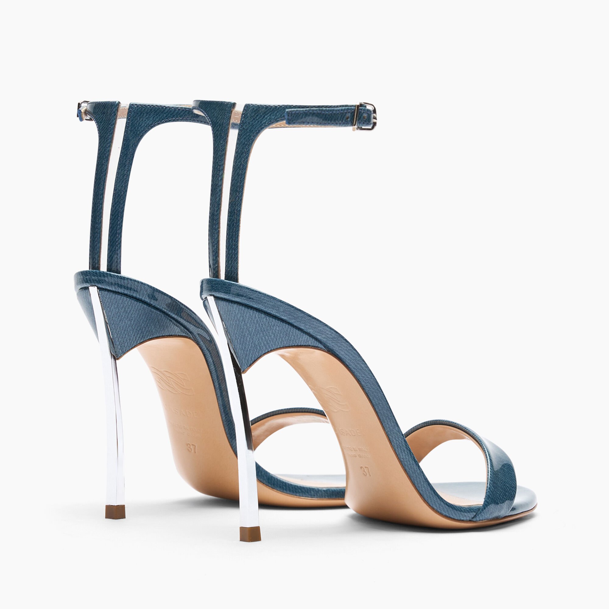 Casadei Marta Denim Lac Sandals Denim 1L165W100MC2634