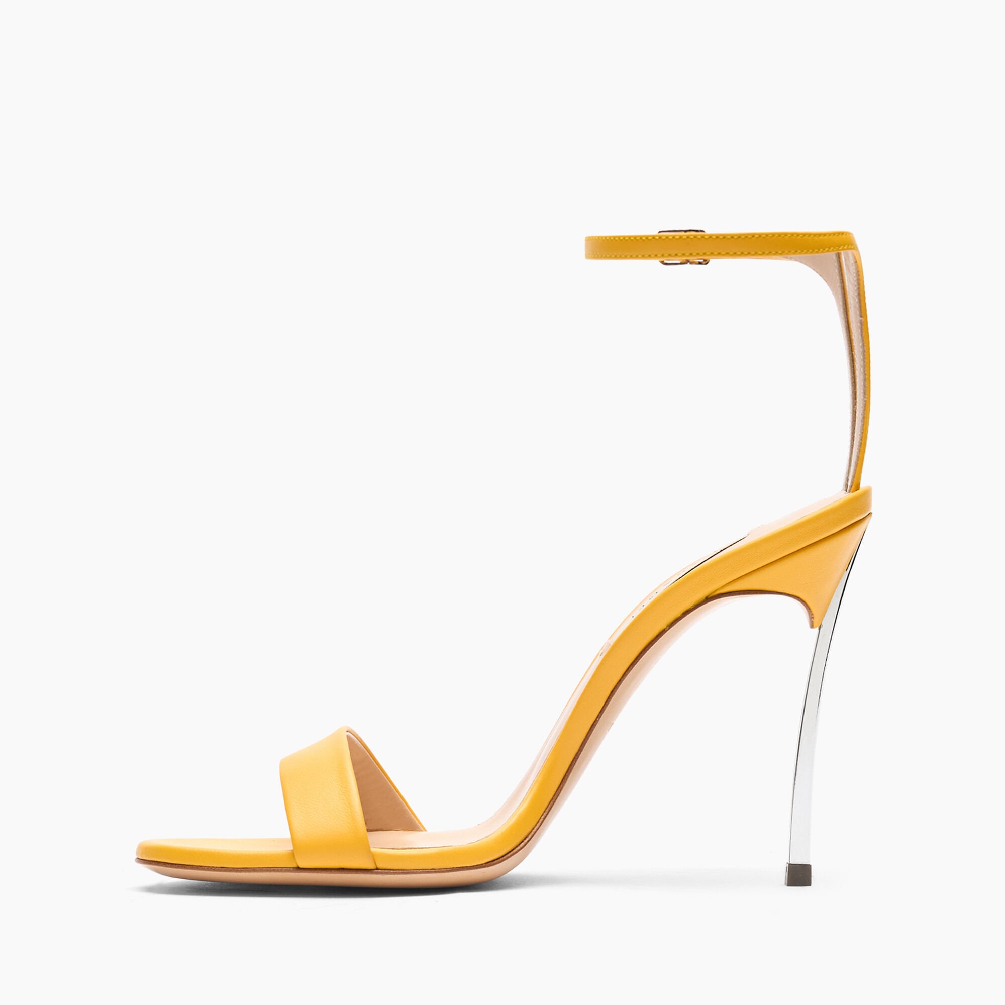 Casadei Marta Leather Sandals Curcuma 1L165W100MC2015