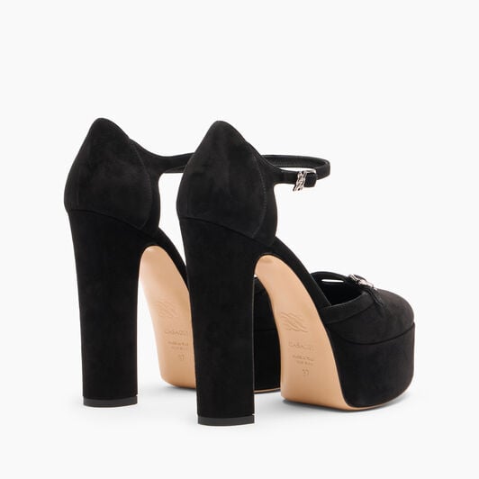 Casadei Patty Platforms Black 1H046A1301CAMOS Casadei Patty Platforms Black 1H046A1301CAMOS