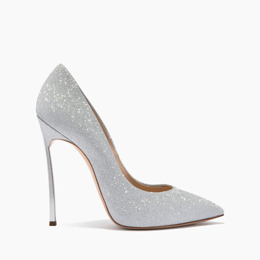 Casadei Blade Glitter Pumps Silver 1F916W120MSELEN