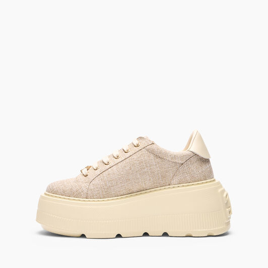 Casadei Nexus Jutalux Sneakers Gold and Milk 2X041J0701C2671