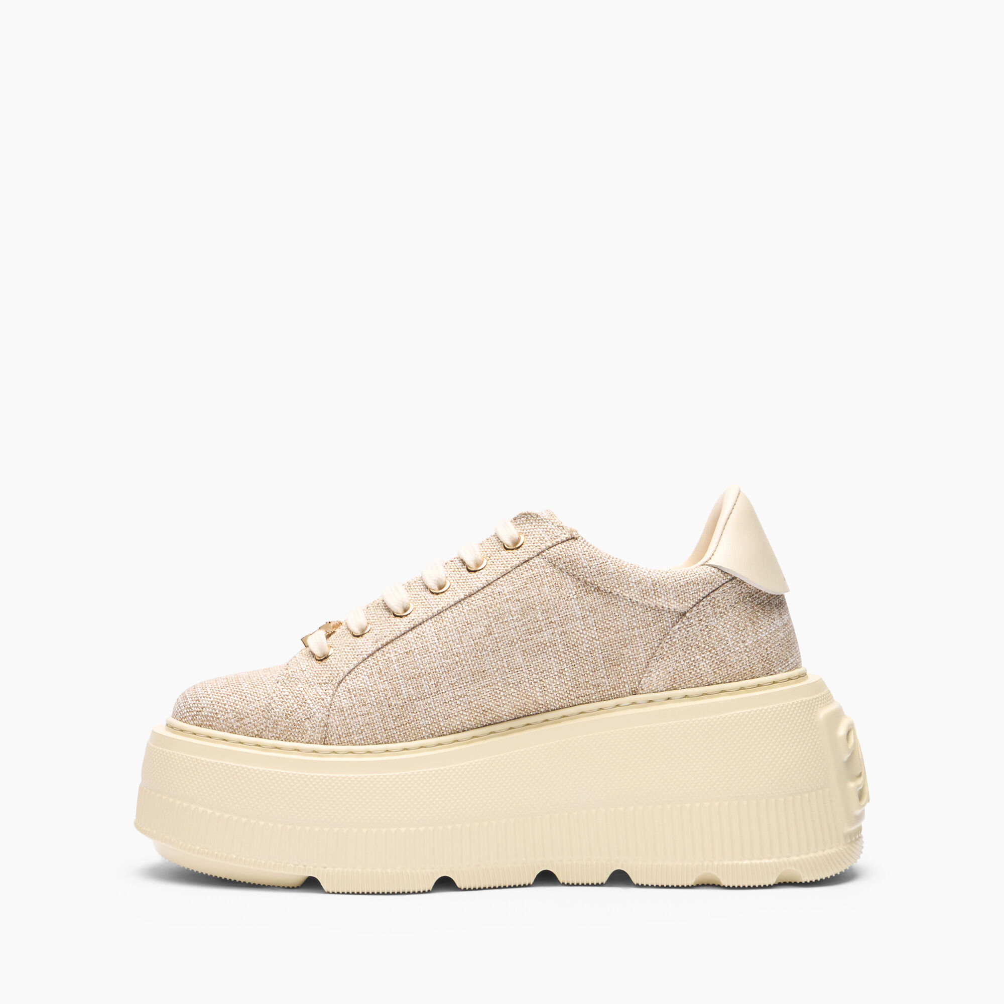 Casadei Nexus Jutalux Sneakers Gold and Milk 2X041J0701C2671