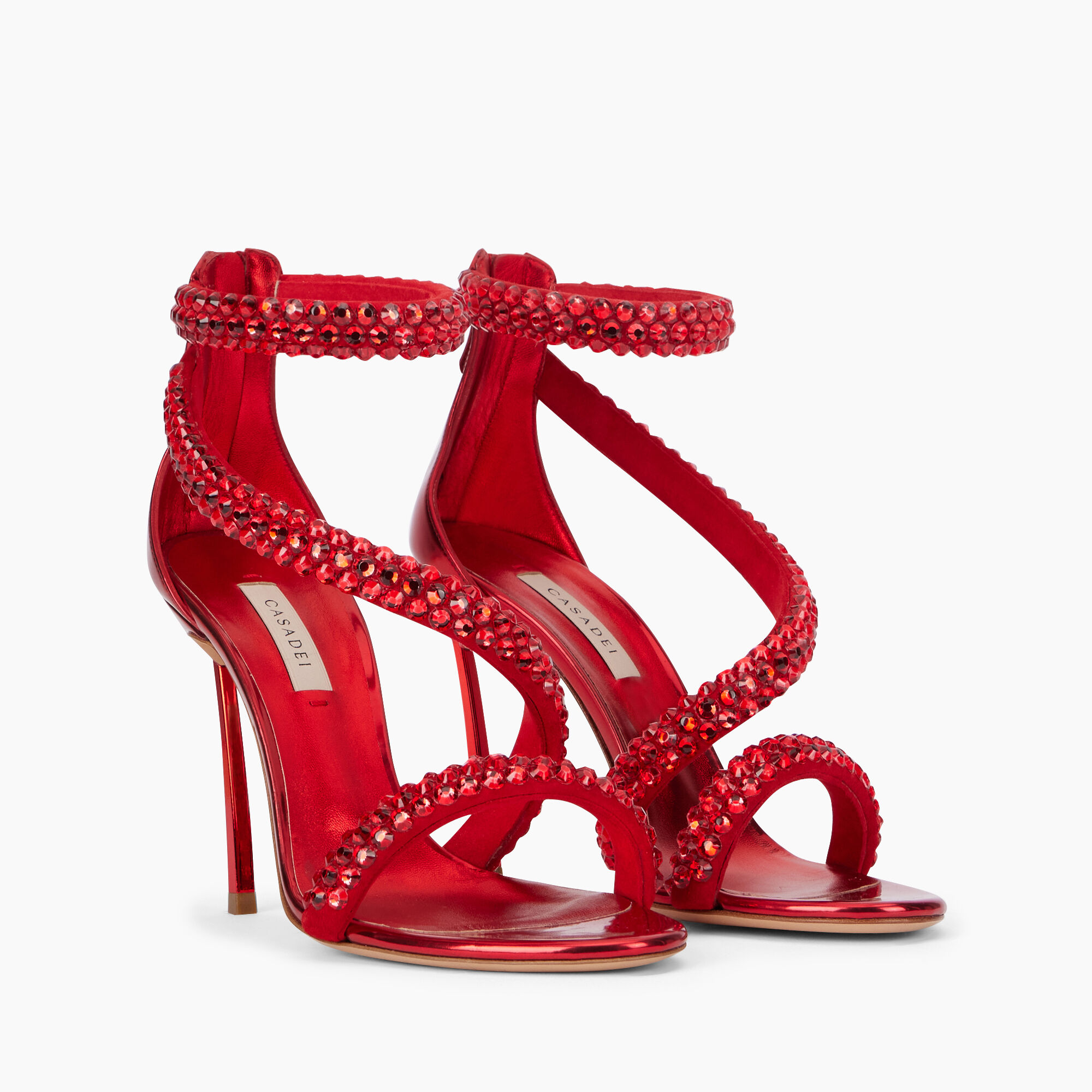 Casadei Alice Blade Maxi Sandals أحمر شفاه 1L280Y100MC2543
