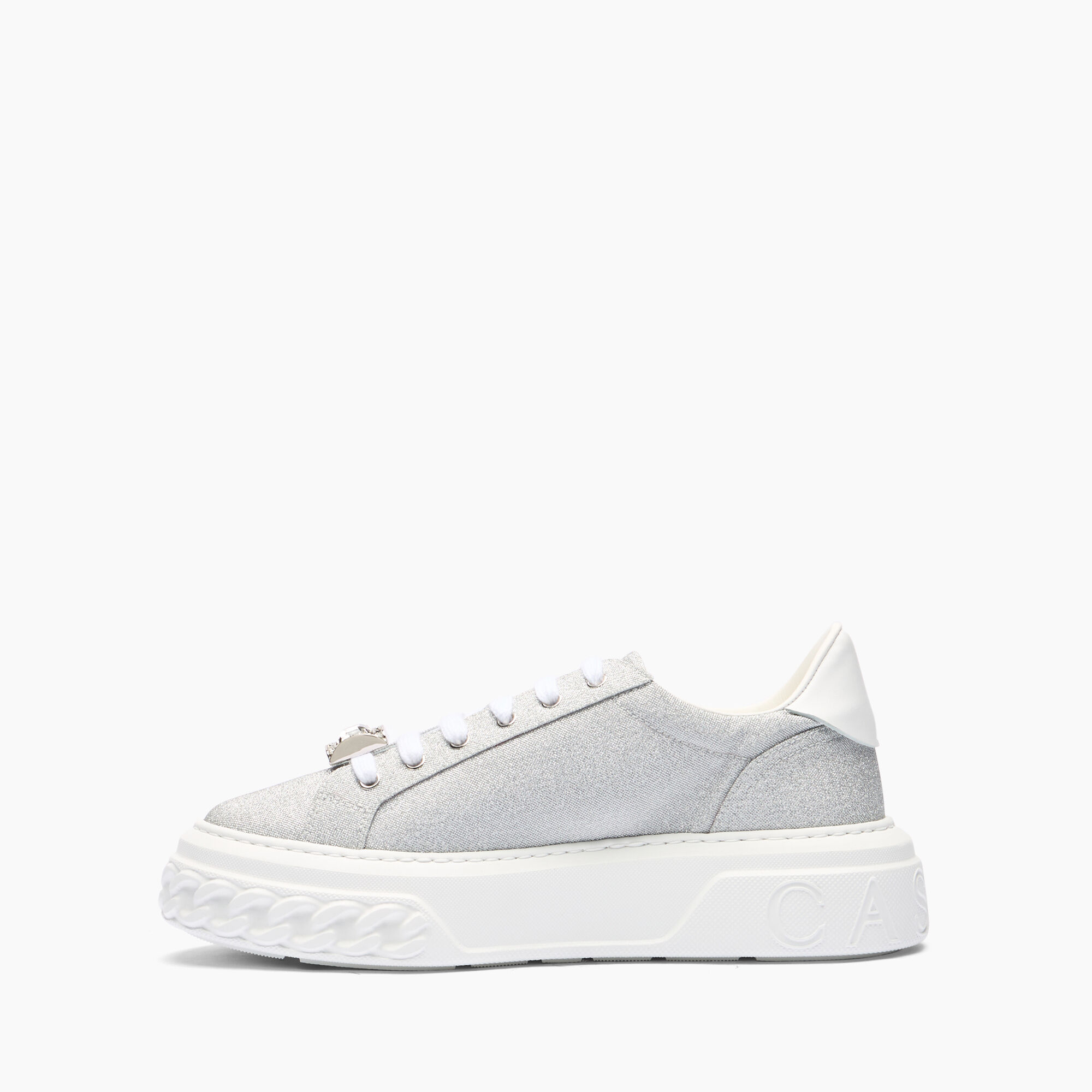 Casadei Off road Cas25 Sneakers Silver and White 2X052J0201C2672