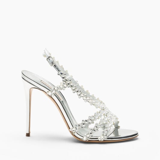 Casadei Sandalo Julia C-Love Silver + Argento 1L488C1001C3077 Casadei Sandalo Julia C-Love Silver + Argento 1L488C1001C3077
