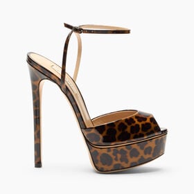 Casadei Flora Platform Panthera Sandale Panther 1L091V1401PANTE Casadei Flora Platform Panthera Sandale Panther 1L091V1401PANTE