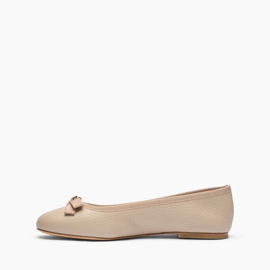 Casadei Leather Ballet Flats Simply taupe 1A285J0101C2363