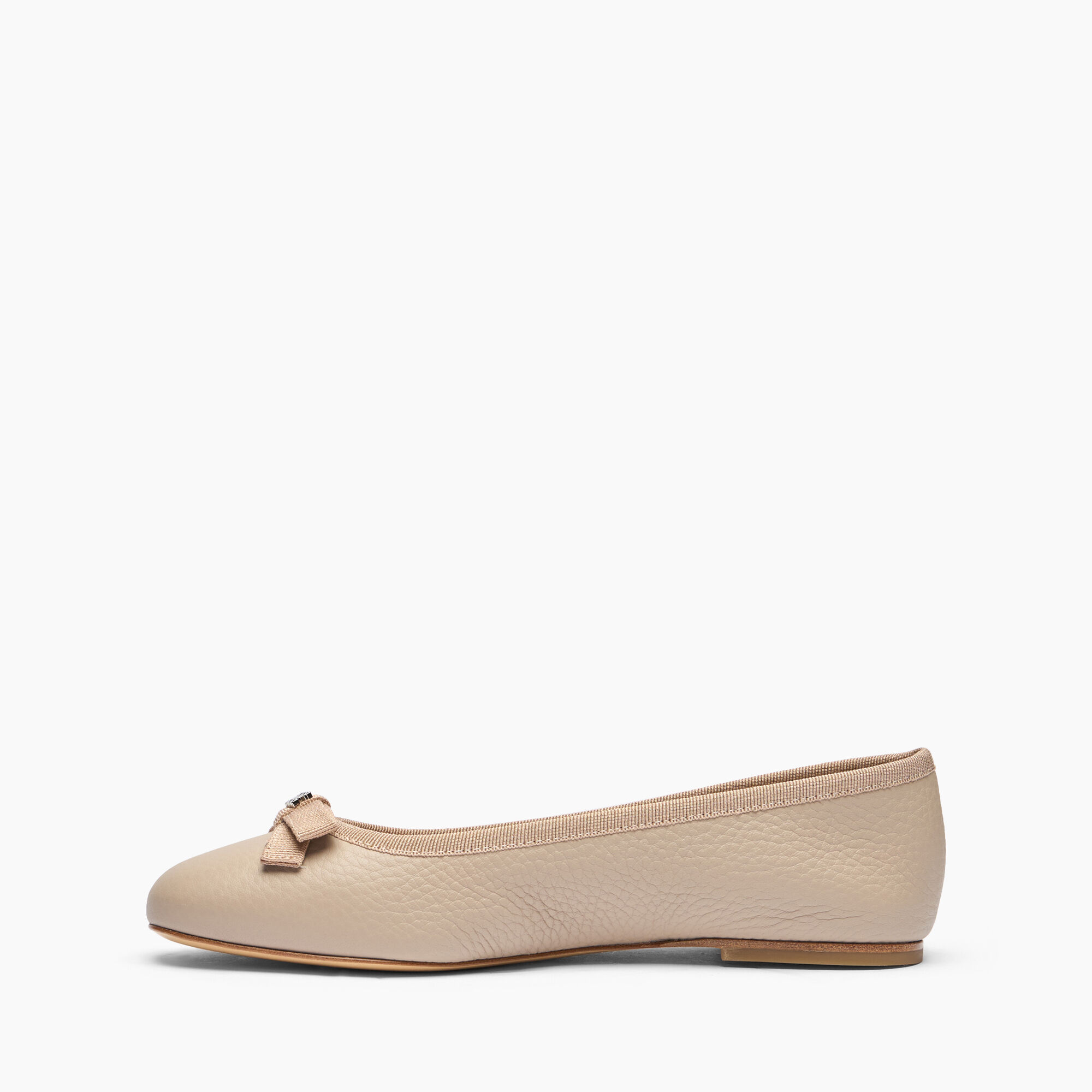 Casadei Leather Ballet Flats Simply taupe 1A285J0101C2363