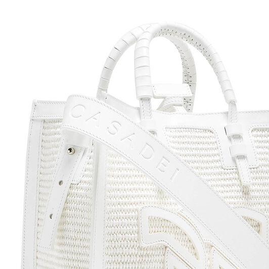 Casadei Beaurivage Shoppers White 3W380V0000BEAUR