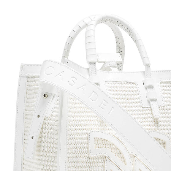 Casadei Beaurivage Shopper Bag White 3W380V0000BEAUR