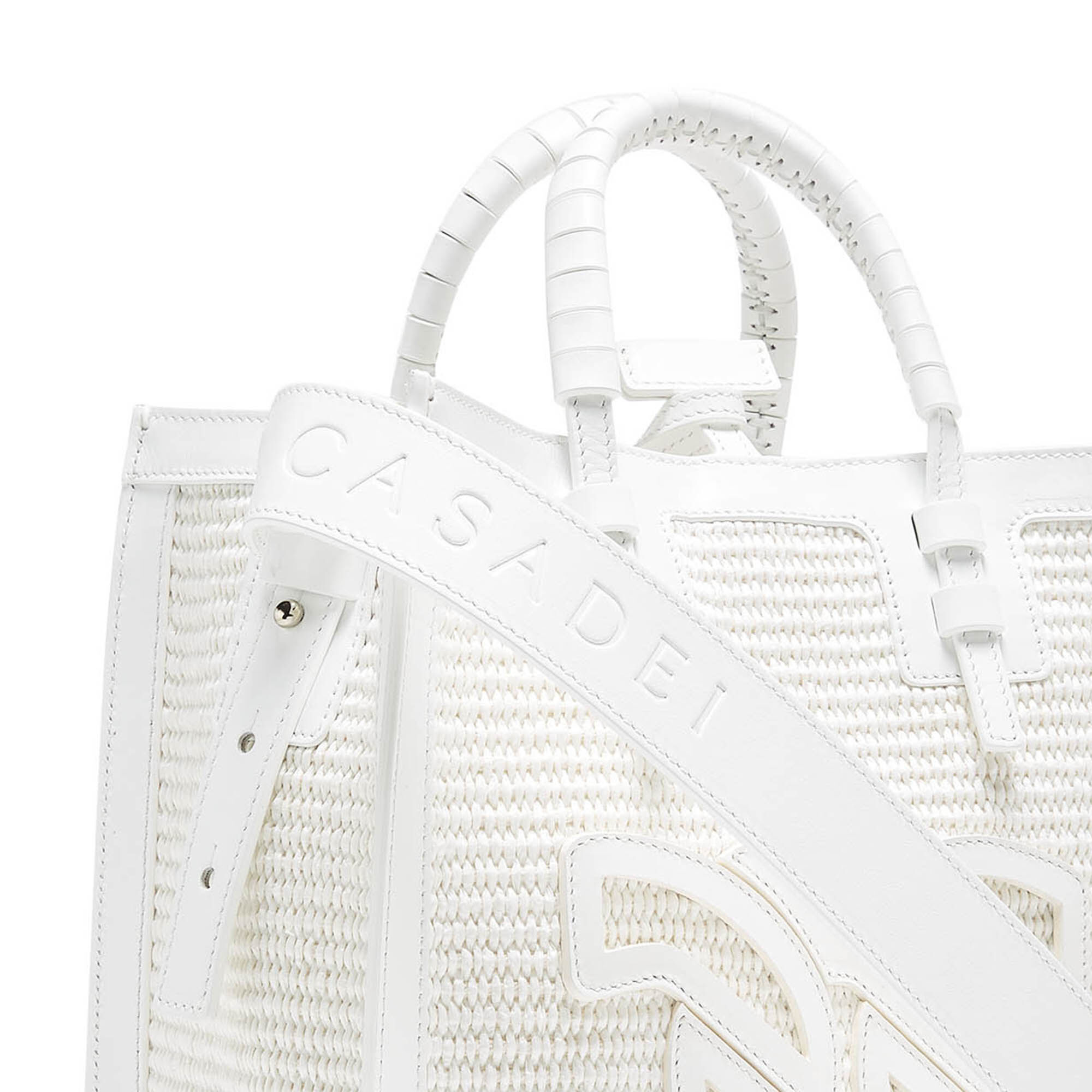 Casadei Beaurivage Shoppers White 3W380V0000BEAUR