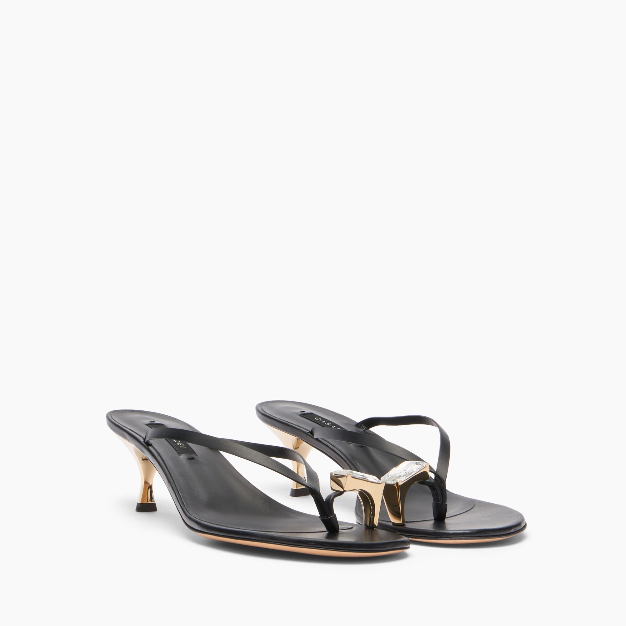 Casadei Elegante Julia Kitten-Mule Schwarz 1N264B0501C3025