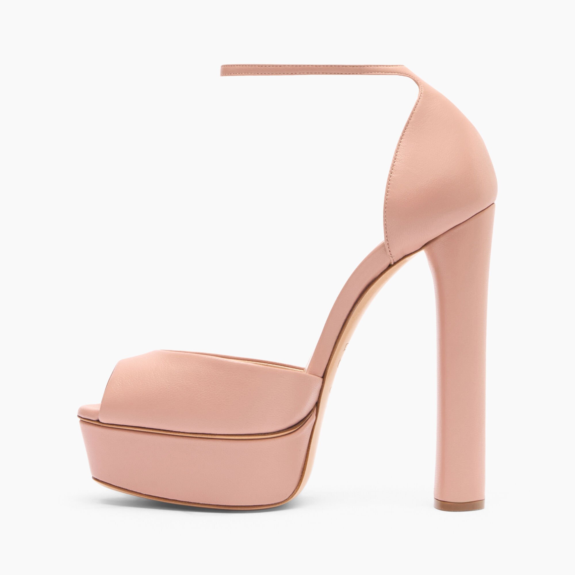 Casadei Flora Leather Platform Sandals Rosé 1L287Y1401MINOR