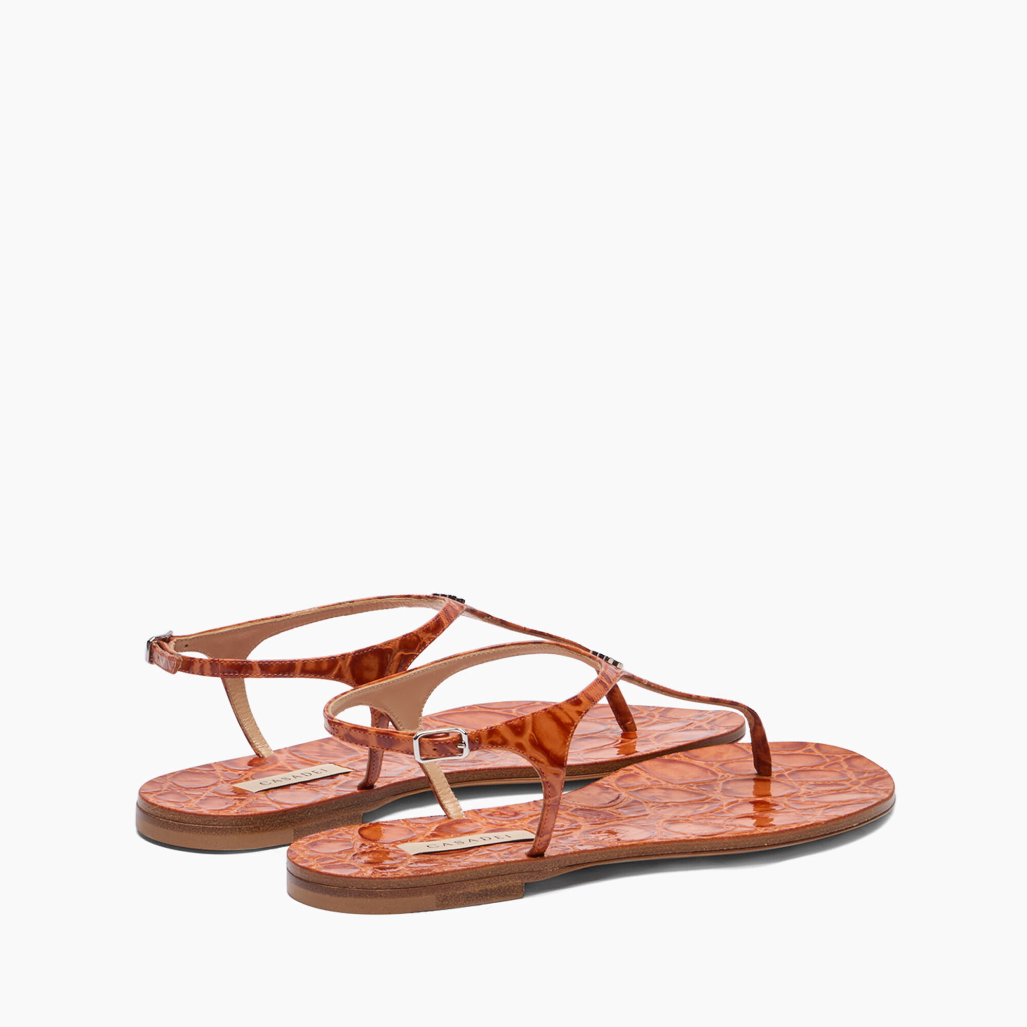 Casadei Jurassic Thong Sandals Paprika 1N232J0101C2663