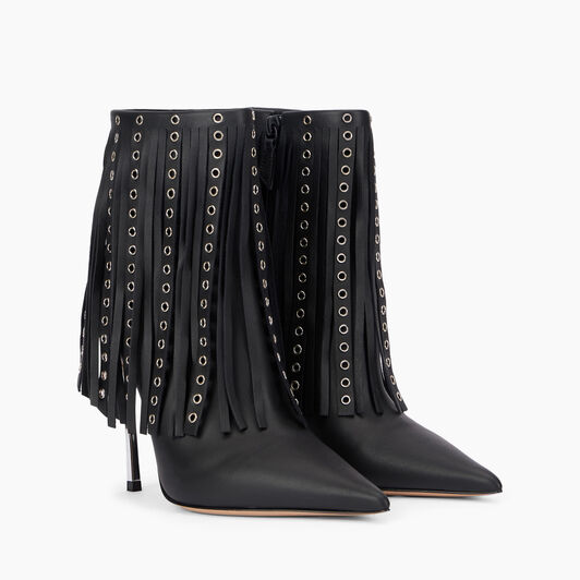Casadei Debby Superblade Ankle Boots Black 1R490Y100MC2553
