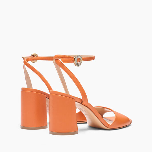 Casadei Cleo Leather Sandals Paprika 1L307J0801C2649 Casadei Cleo Leather Sandals Paprika 1L307J0801C2649