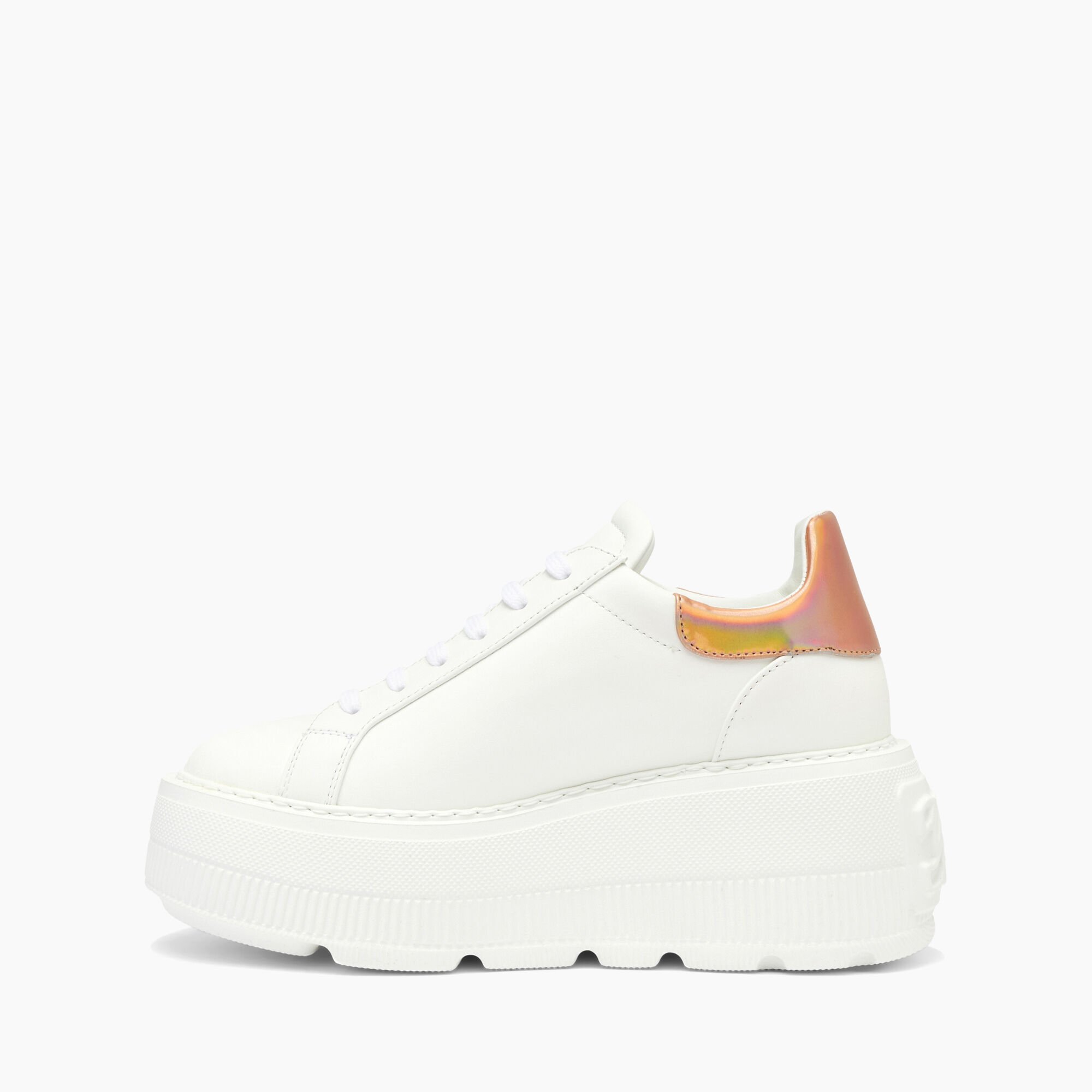 Casadei Nexus Flash Sneakers White and Rose Gold 2X946V0701C2340