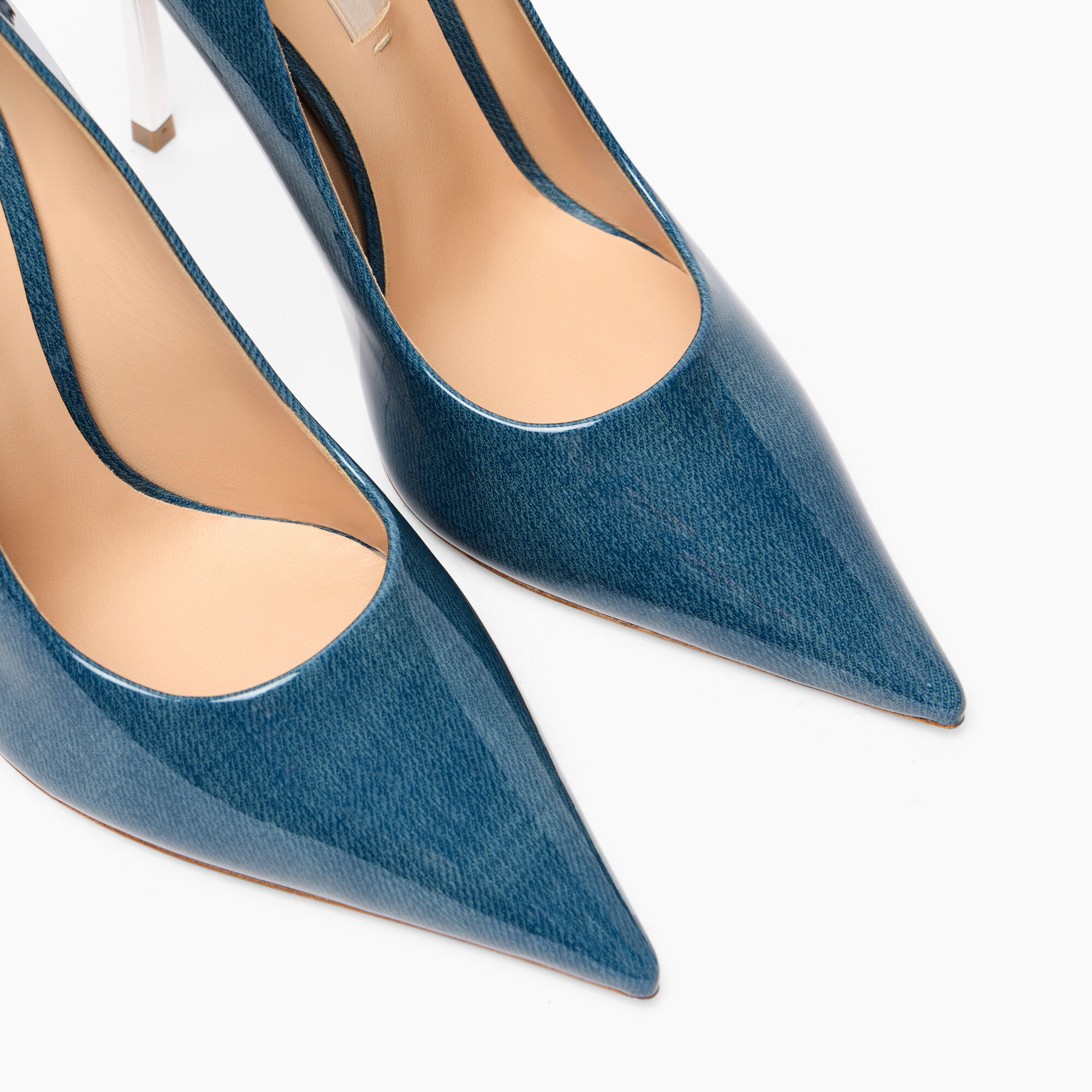 Casadei Superblade Denim Lac Pumps Denim 1F940X100MC2635