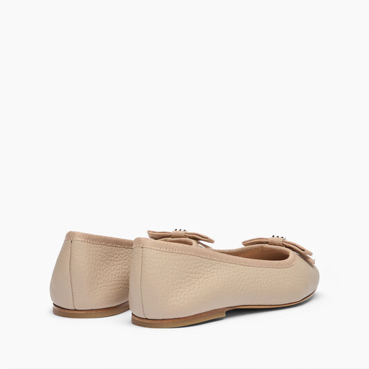 Casadei Leather Ballet Flats Simply taupe 1A285J0101C2363