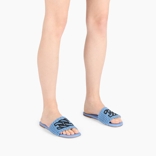 Casadei Positano Flat Denim 1M493J0101T0517
