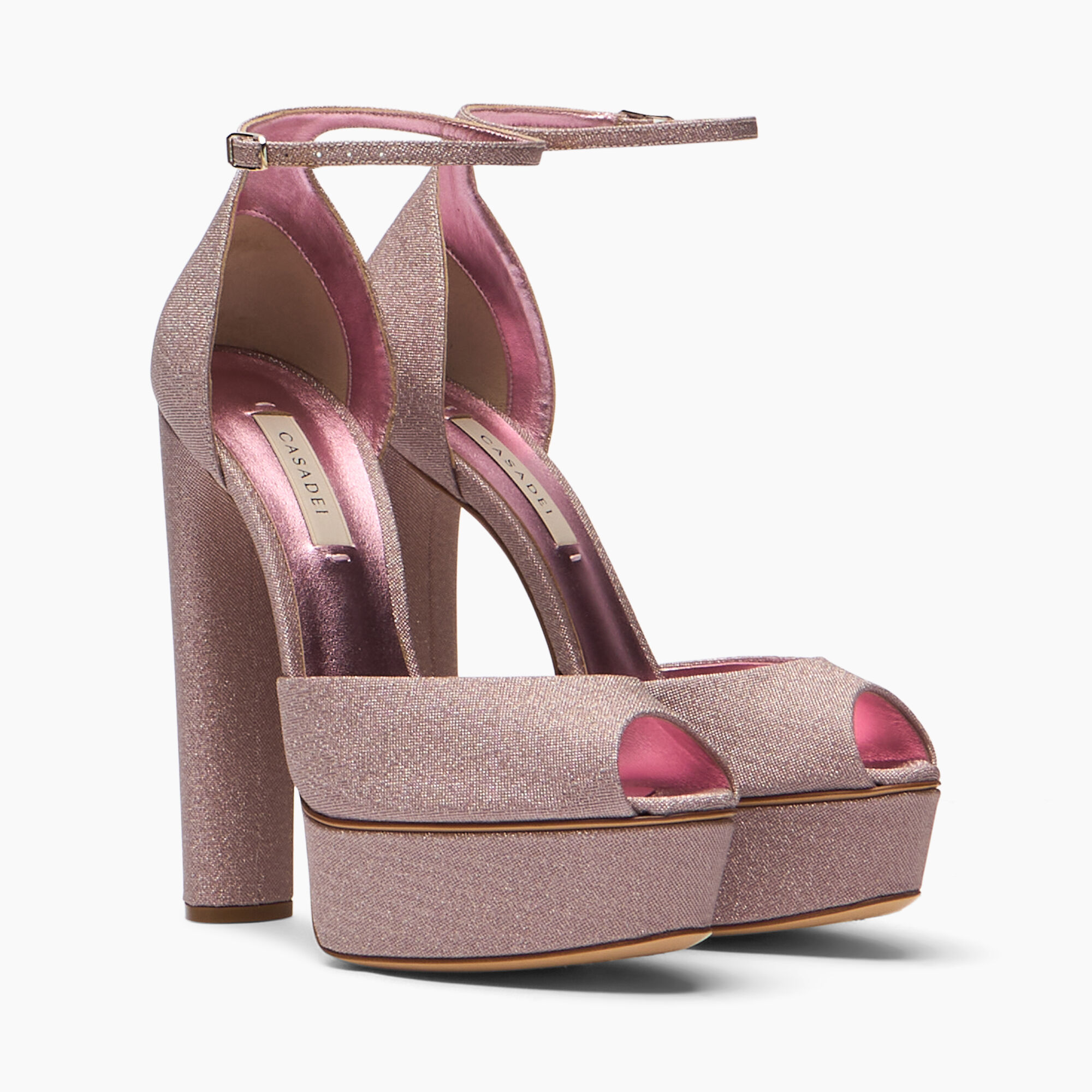 Flora Platform Solar Eclipse Sandal in Pink for Women | Casadei®