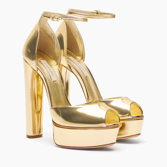 Casadei Flora Intestellar Platform Sandals Platinum 1L287Y1401INTER