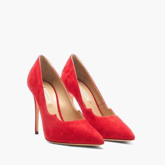 Casadei Julia Cats Pump Red Square 1F064C1001CAMOS Casadei Julia Cats Pump Red Square 1F064C1001CAMOS