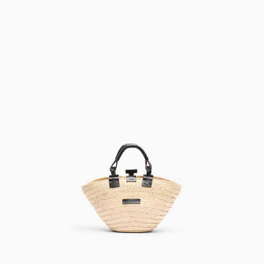 Casadei Panarea Bag Natur and Black 3W431X0000PANAR