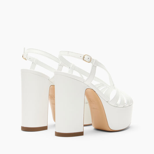 Casadei Elsa Plateauschuhe Weiss 1L463B1201C2124