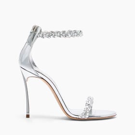 Casadei Starsway Blade Sandals Crystal and silver 1L396A100MT0529