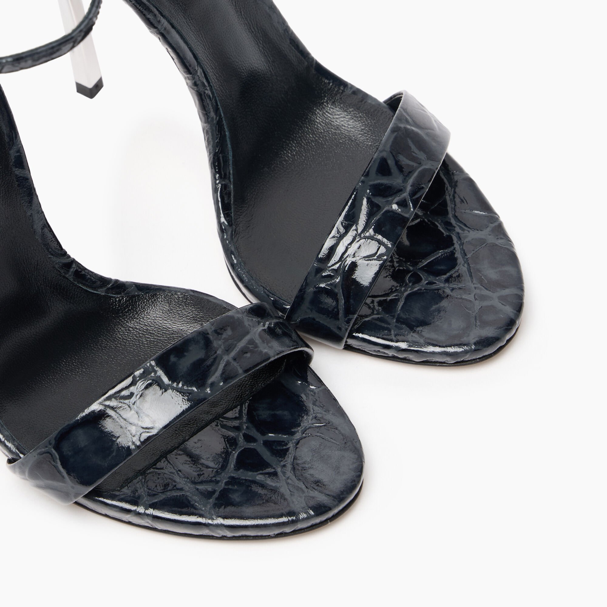 Casadei Cappa Blade Jurassic Sandals Black 1L224L120MC2639