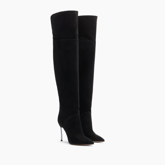 Casadei Blade Reversible Over The Knee Black 1T076A100MC1832