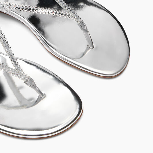 Casadei Josephine Flat Silver. silver 1N251B0101C2952 Casadei Josephine Flat Silver. silver 1N251B0101C2952