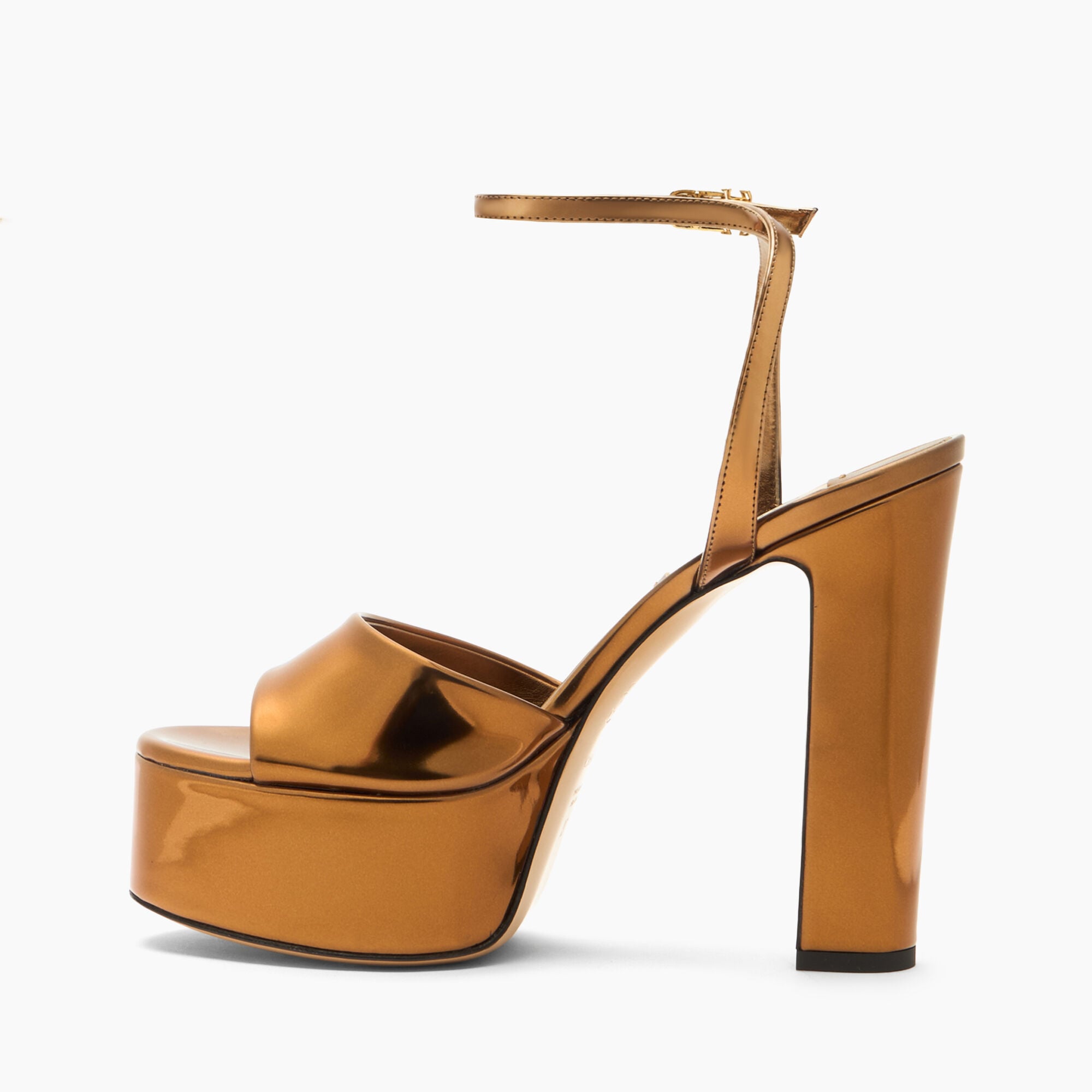 Casadei Patty Platform Interstellar Sandal Brass 1L405A1301INTER Casadei Patty Platform Interstellar Sandal Brass 1L405A1301INTER