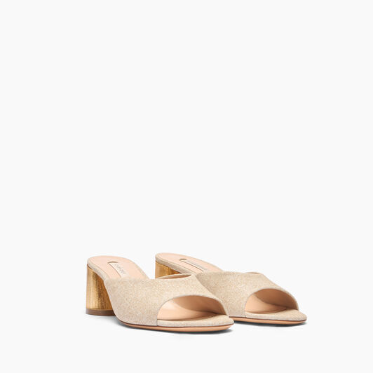 Casadei Cleo Opera Bellagio Mules Gold 1M427J0501C2658