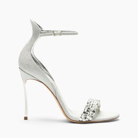 Casadei Cappa Blade Godyva Sandal Crystal+Silver 1L481C100MC3073