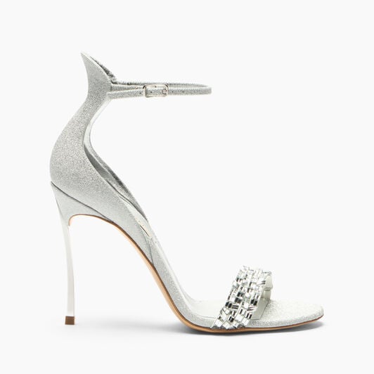 Casadei Sandalo Cappa Blade Godyva Cristallo+Argento 1L481C100MC3073 Casadei Sandalo Cappa Blade Godyva Cristallo+Argento 1L481C100MC3073