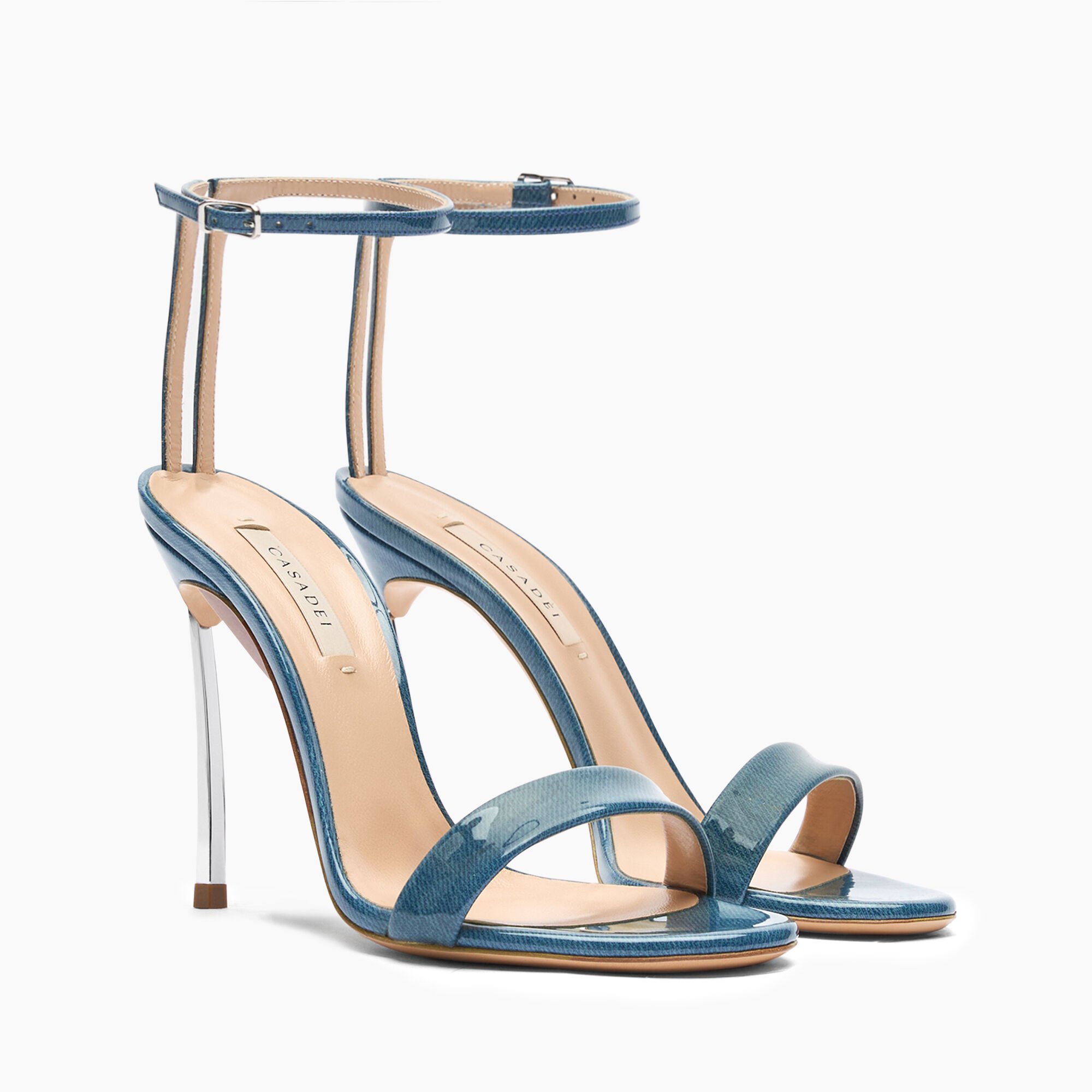 Casadei Marta Denim Lac Sandals Denim 1L165W100MC2634