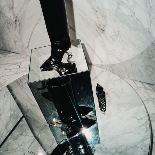Casadei Knee-high boot Infinity Black 1S404A080MC2907 Casadei Knee-high boot Infinity Black 1S404A080MC2907