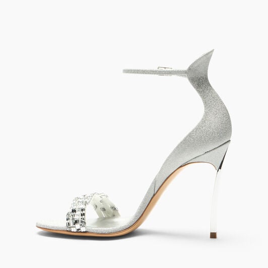 Casadei Sandalo Cappa Blade Godyva Cristallo+Argento 1L481C100MC3073 Casadei Sandalo Cappa Blade Godyva Cristallo+Argento 1L481C100MC3073