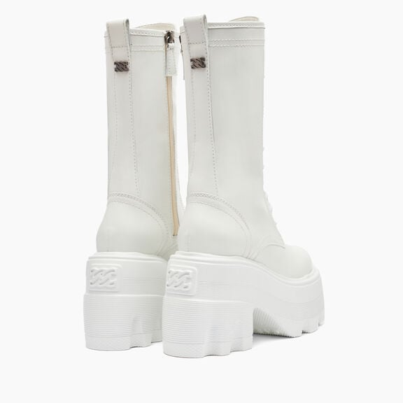 Casadei بوت ماكسي الجلدي أبيض 2R360Z0701C1511 Casadei بوت ماكسي الجلدي أبيض 2R360Z0701C1511