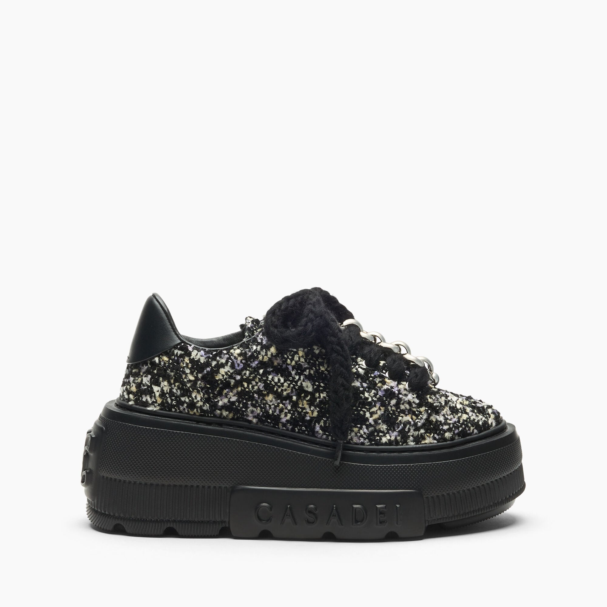 Casadei Nexus Buclé Sneaker Black 2X125C070NC3091 Casadei Nexus Buclé Sneaker Black 2X125C070NC3091
