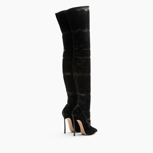Casadei Lingerie Blade Over The Knee Black 1T082A120TLNGRE