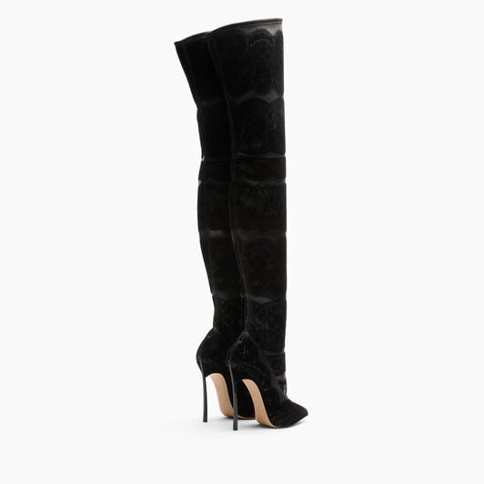 Casadei Lingerie Blade Over The Knee Black 1T082A120TLNGRE Casadei Lingerie Blade Over The Knee Black 1T082A120TLNGRE