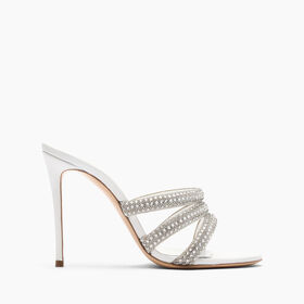 Casadei Julia Stratosphere Mules White and Crystal 1M417J1001W0001