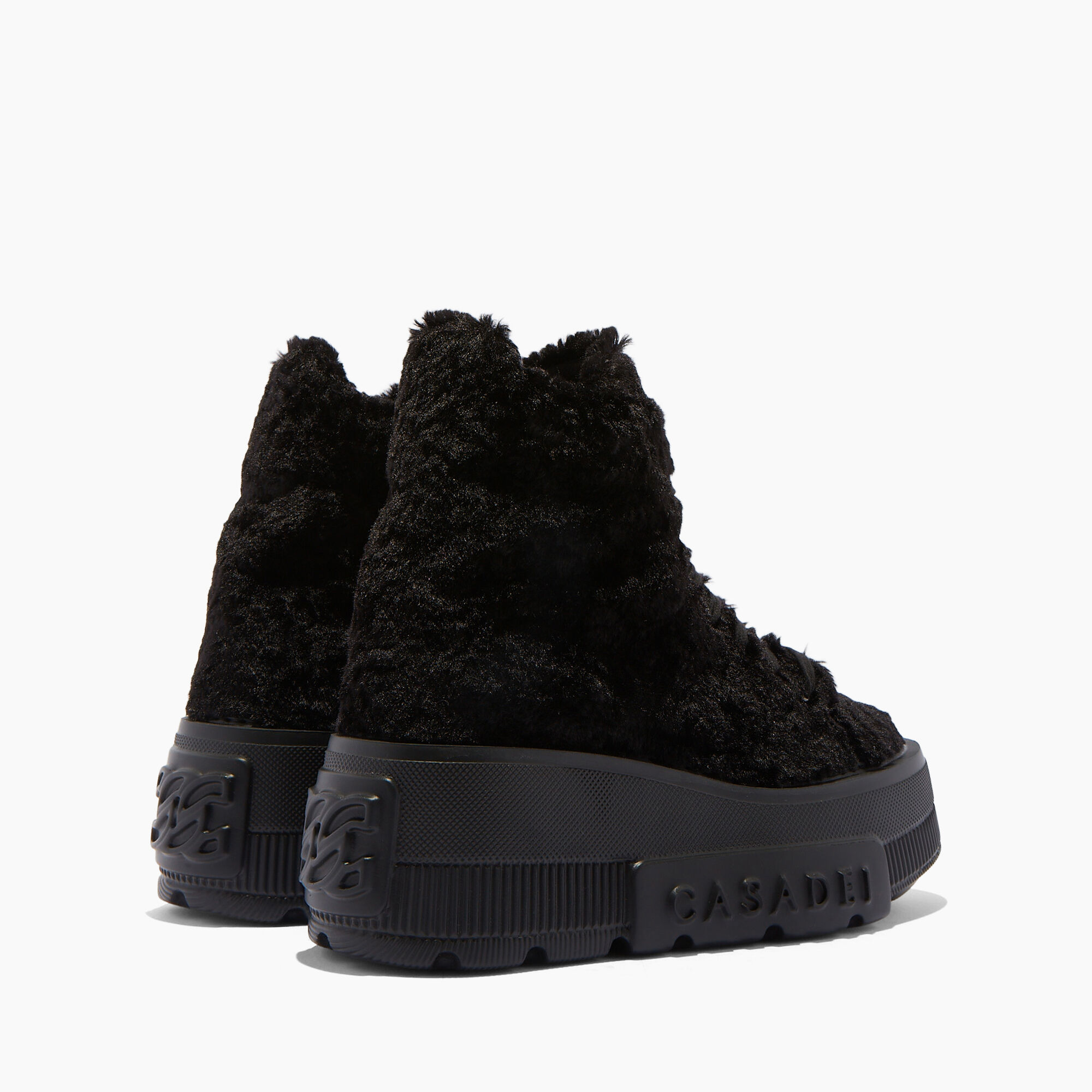 Casadei Nexus Senales Faux Fur Noir 2X976W070NC2188