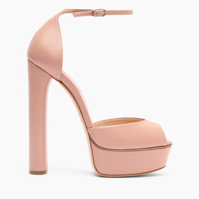Casadei Flora Leather Platform Sandals Rosé 1L287Y1401MINOR