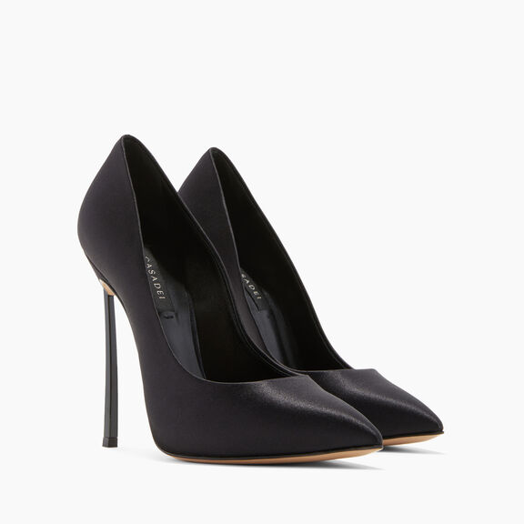 Casadei حذاء بكعب بليد توينتيز أسود وكريستال 1F916W120TSATIN