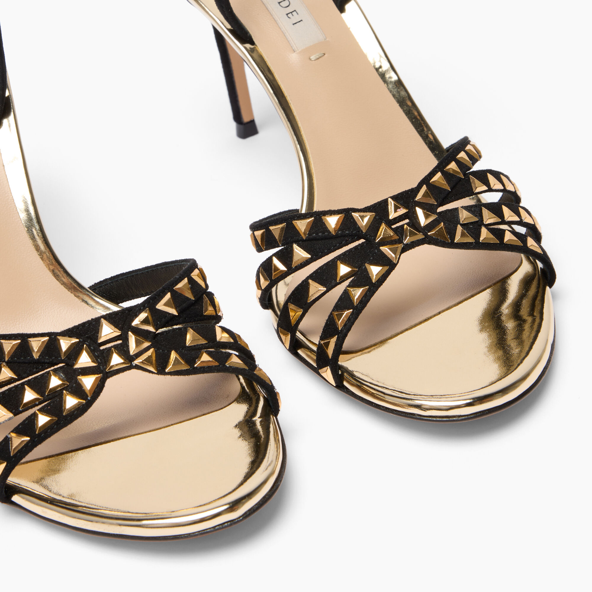 Casadei Divine Sandal Gold Black 1L408A0801C2903
