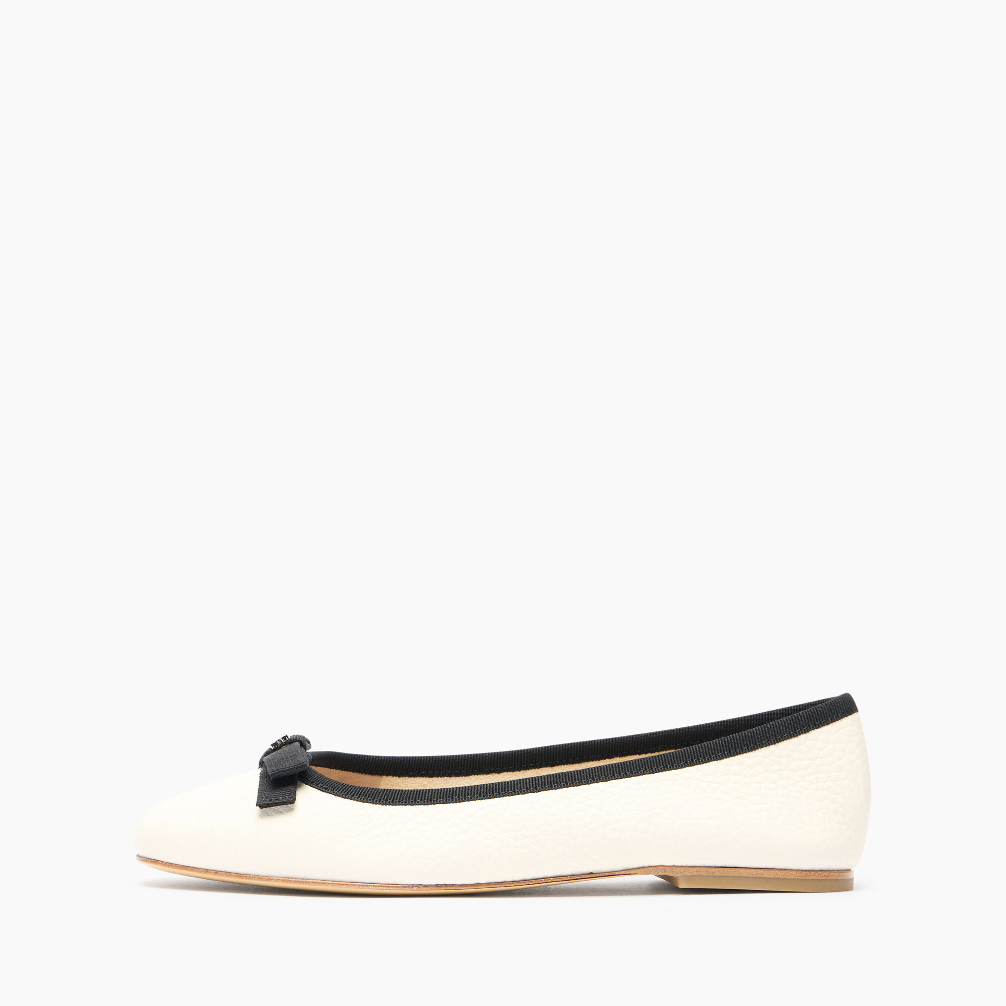 Casadei Leather Ballet Flats Off white 1A285J0101C2363